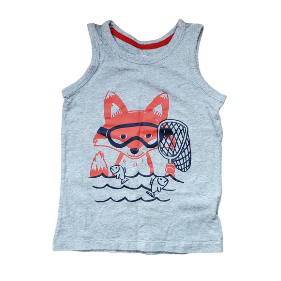 Boys Size XS 4-5 Tank Tops Sleeveless‎ Shirts 5 Piece Set. Gently worn - Picture 6 of 7